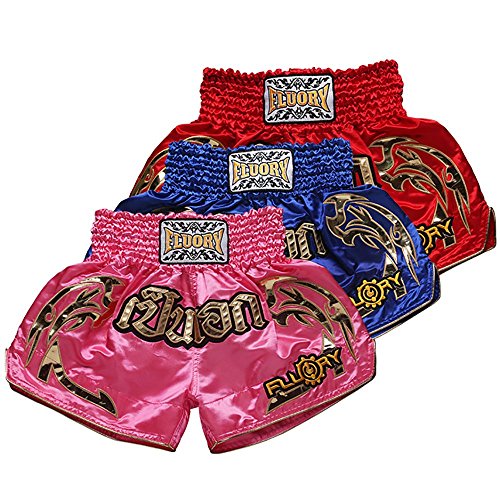 image for FLUORY Muay Thai Fight Shorts,MMA Shorts Clothing Training Cage Fighti