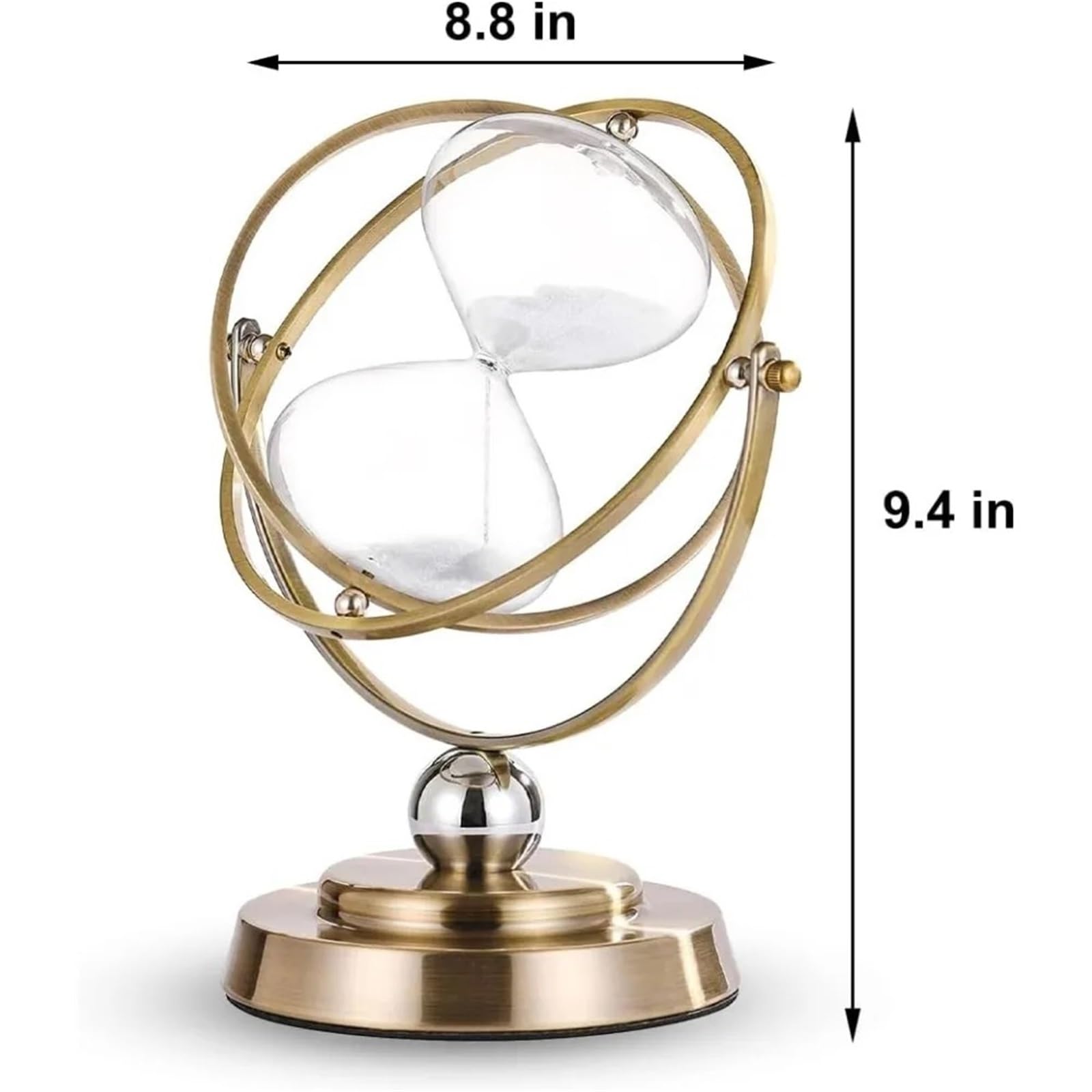 1 Stück große rotierende Sanduhr mit Sand Für Dekoration