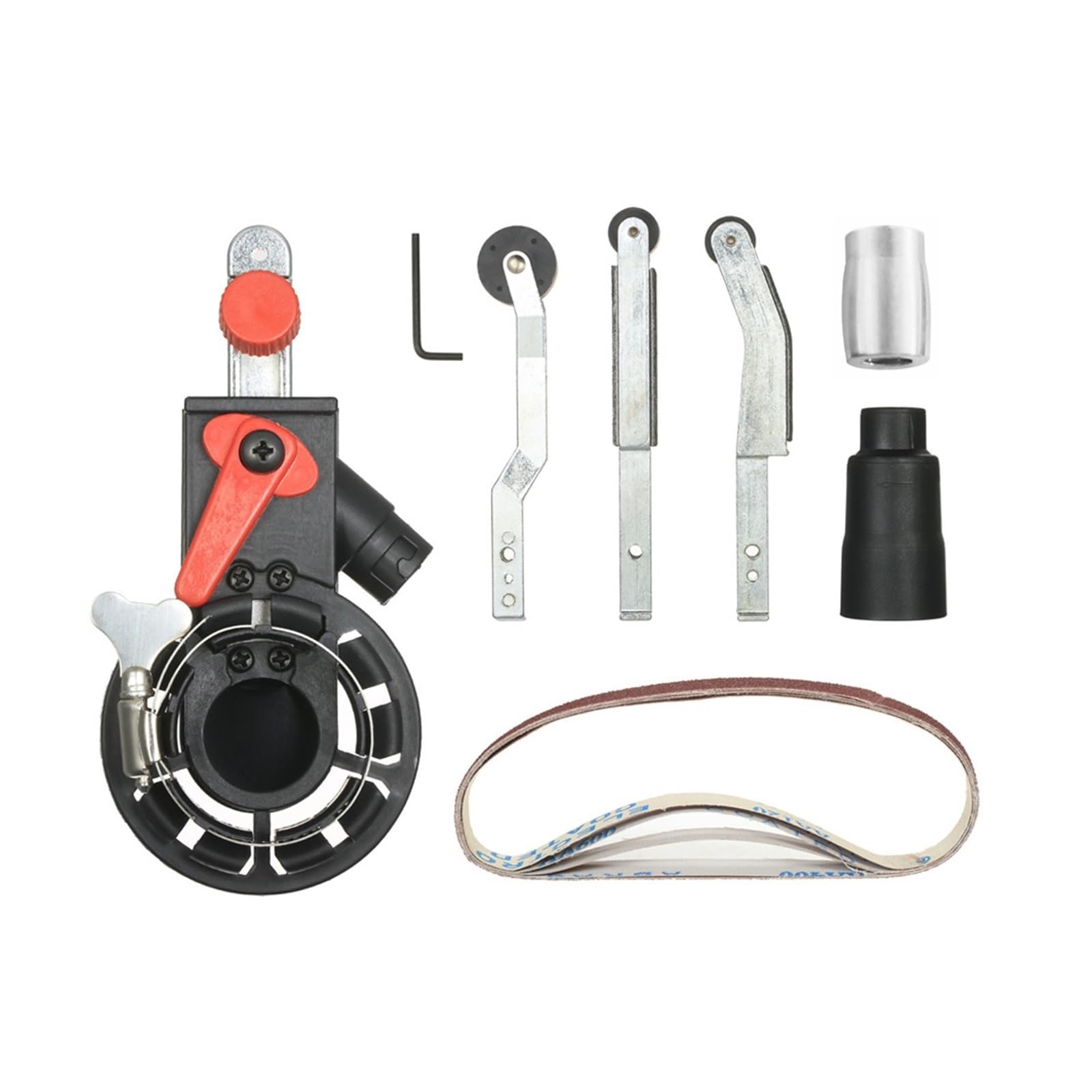 Szlifierka kątowa Szlifierka taśmowa Mini szlifierka Adapter taśmy szlifierskiej Szlifierka taśmowa Głowica taśmy szlifierskiej do 115 mm 4,5" i 125 mm 5" Do użytku domowego(10mm Belt Sander)
