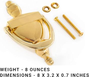 Everbilt 6-5/16 Inches Bright Brass Door Knocker