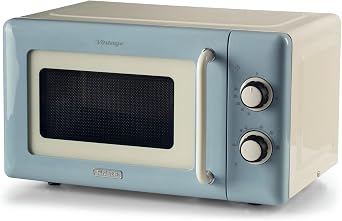 Ariete 20L 800W Vintage Style Microwave, Blue