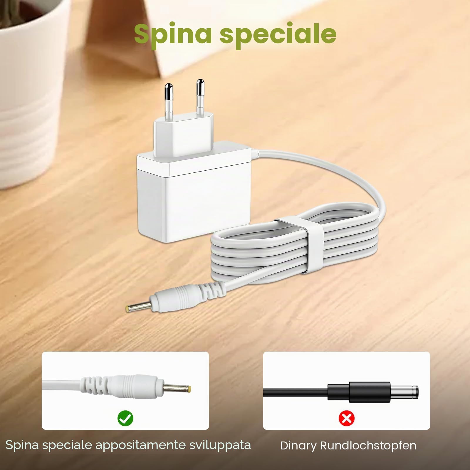 Caricatore per fotocamera WiFi, per interni, compatibile con Reolink 4K, telecamera interna E1, zoom
