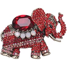 Fashion Elephant Lapel Pin Brooch for Women Girls Cubic Zirconia Rhinestone Animal Dress Accessories Corsage for Hat Bag Suit Pins Backpacks Clothes Brooches Pins Dianty Jewelry Gifts Birthday