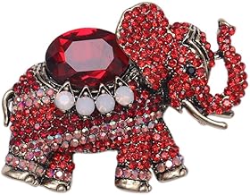 Fashion Elephant Lapel Pin Brooch for Women Girls Cubic Zirconia Rhinestone Animal Dress Accessories Corsage for Hat Bag Suit Pins Backpacks Clothes Brooches Pins Dianty Jewelry Gifts Birthday