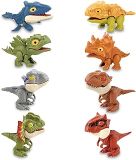 Dinosaur Toys for Boys,Finger Biting Dinosaurs Toys for 3 Year Old Boys,8 Different Kinds Toy Dinosaur Set as 3 Year Old Boy Gifts,Bath Toys for 3 Year Olds,Kids Dinosaur Toys,Dinasour Gift for Boys