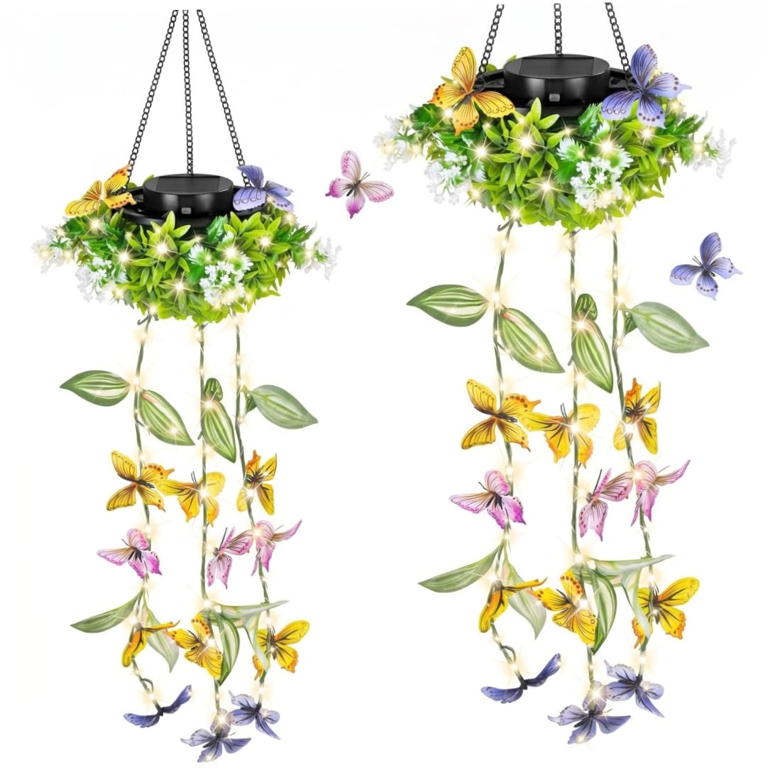 Panier de fleurs solaires papillon pour transformer votre jardin en un conte de fées