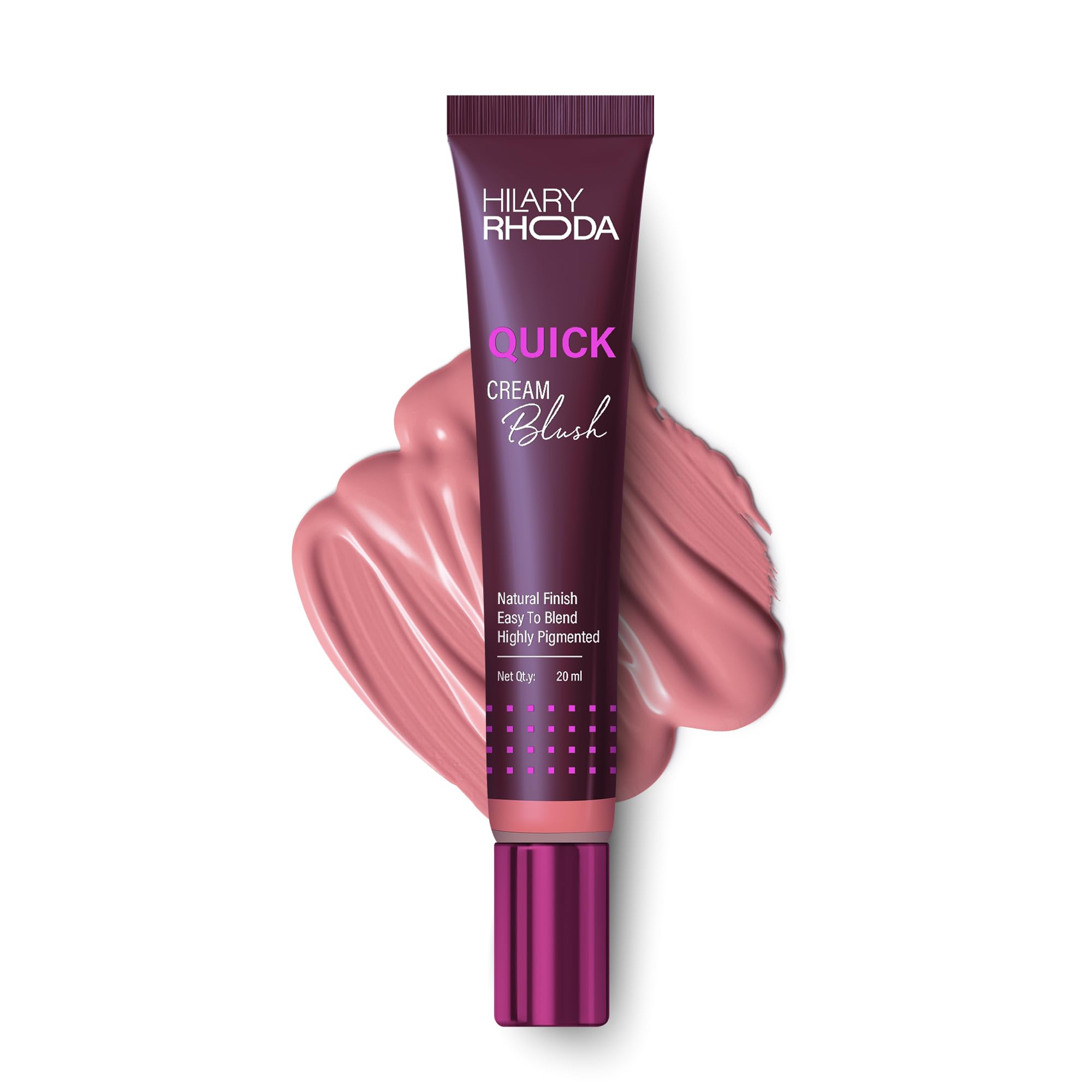 Quick Cream Blush | Peach | Long-Lasting & Buildable Liquid Blush | Highly Pigmented | Lightweight & Easy to Blend | For All Skin Types | (Peach Blossom) - 20ml
