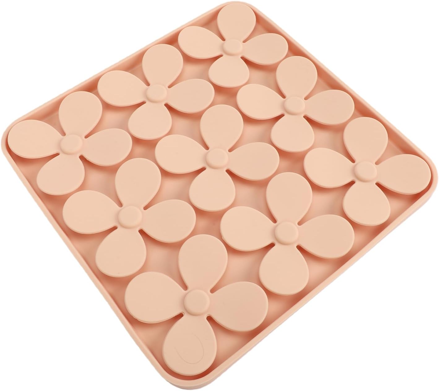 Коврик для кормления домашних животных Sniff Snuffle Slow Feeder Lick Mat с 72 присосками от Nan Cat Toys (бежевый)