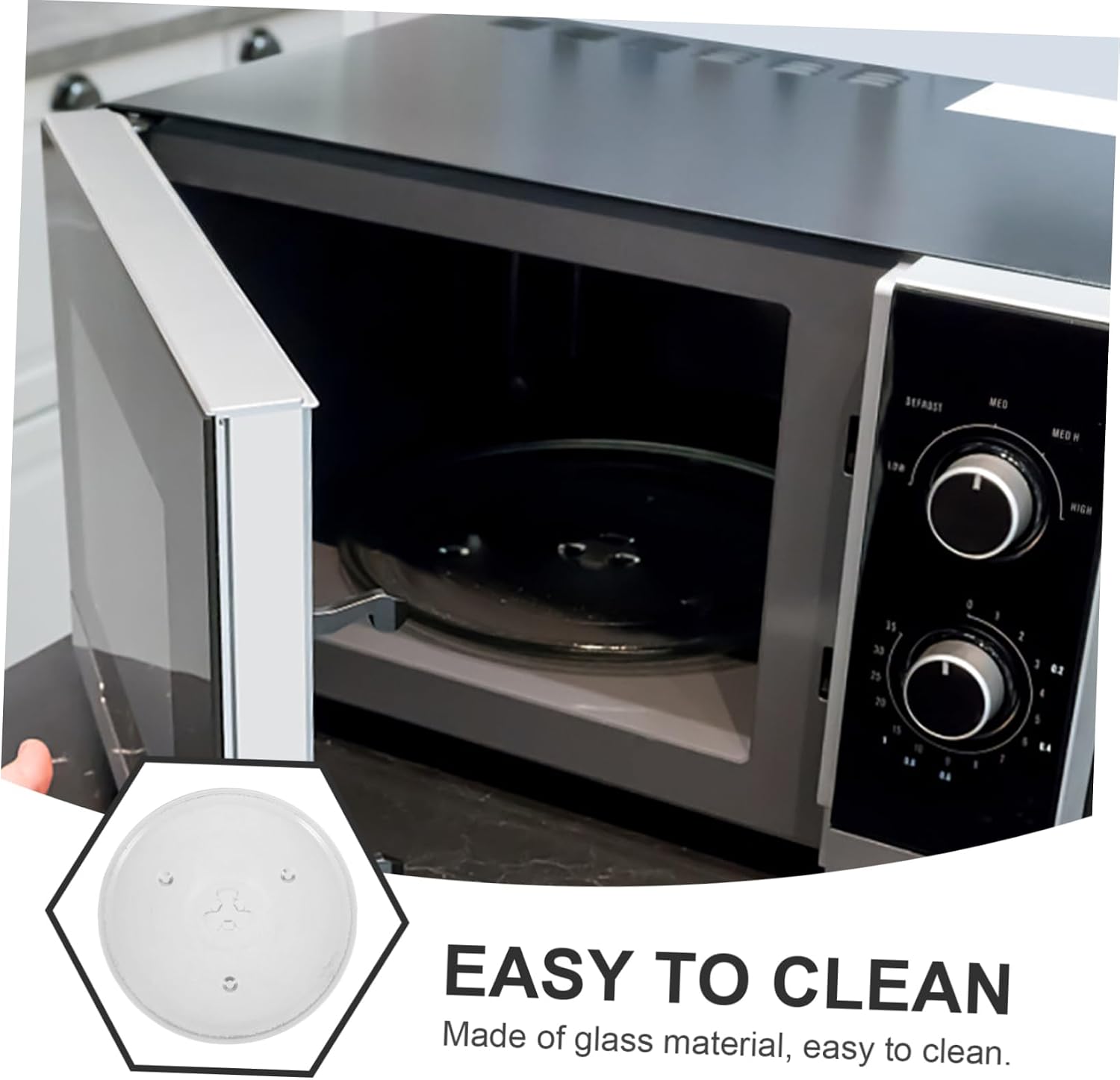 Microwave Turntable Tray Glass Cooking Plate for Microwave Ovens Easy to Install Replacement Turntable for Enhanced Cooking Experience
