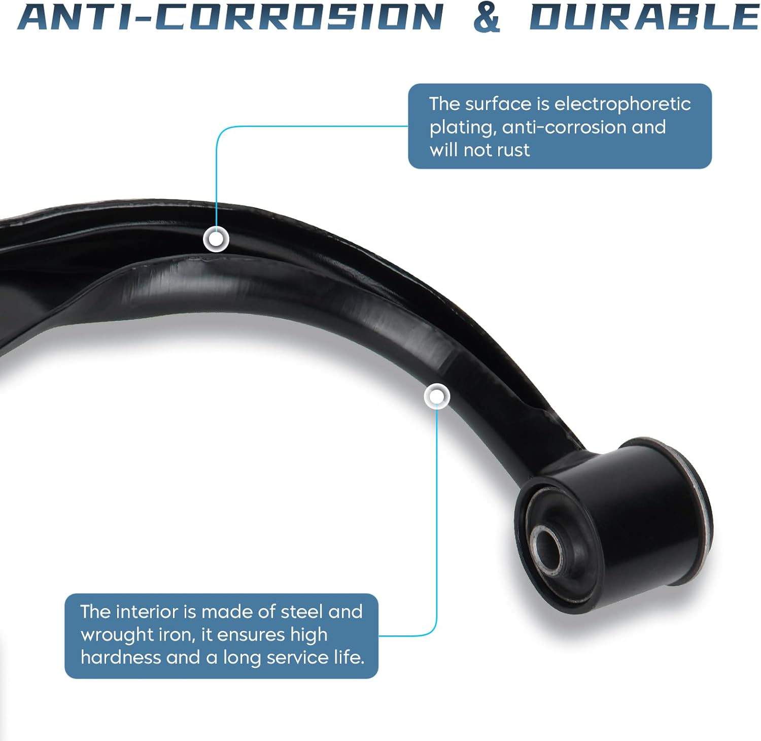 Front Upper and Lower Control Arm Assembly Passenger Driver Side Replacement for Toyota Tacoma 2005-2015