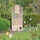 Relaxdays Insektenhotel XXL stehend, Nisthilfe für Biene, Schmetterling, Igelhaus, Holz, HxBxT: 118 x 57 x 24 cm, natur