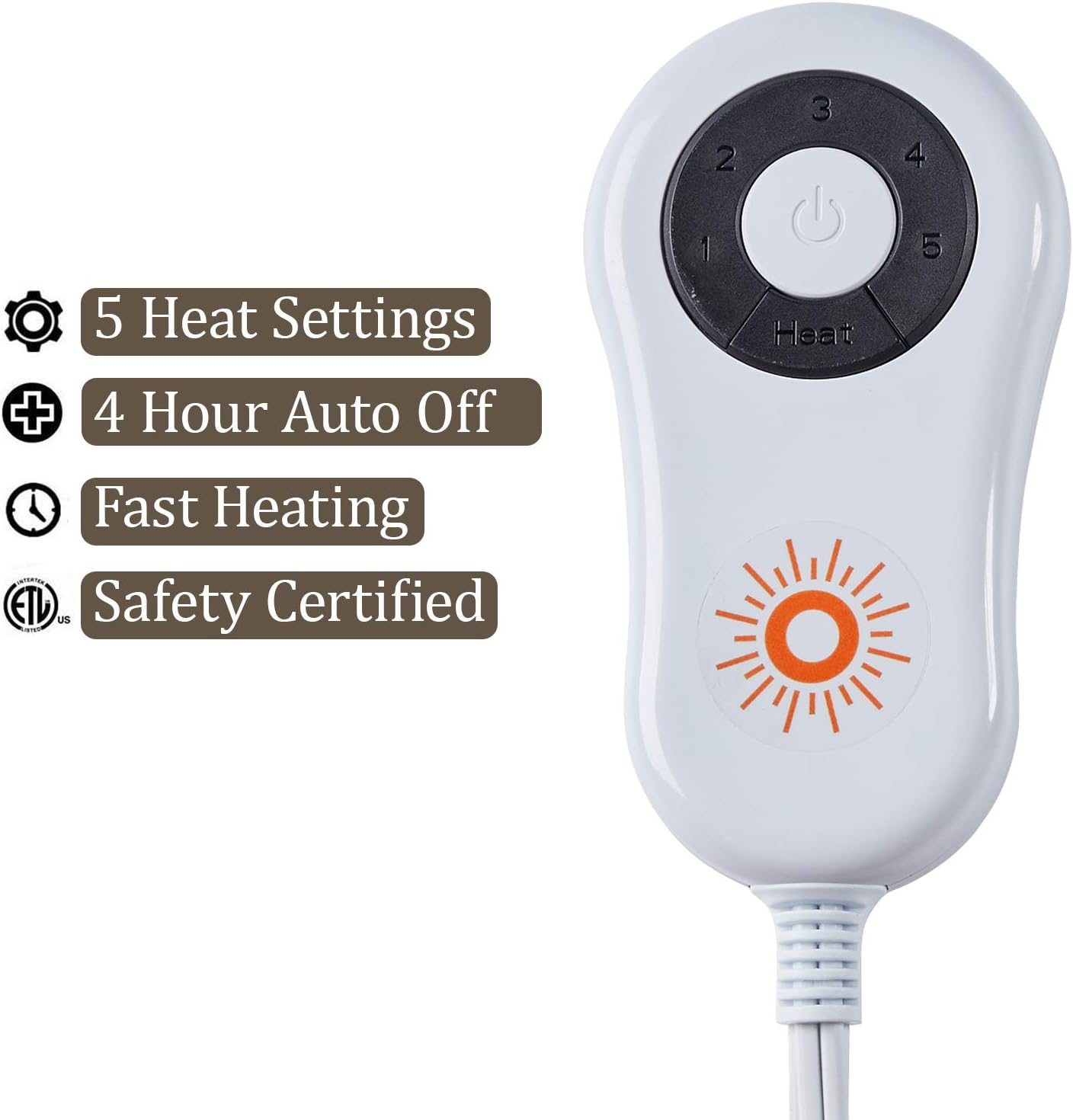 review STONECREST Reversible Electric Blanket Heated Throw, 50