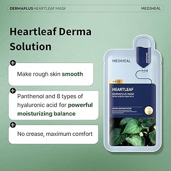Amazon.com : Mediheal Dermaplus Heartleaf Mask (10 Counts) - Daily