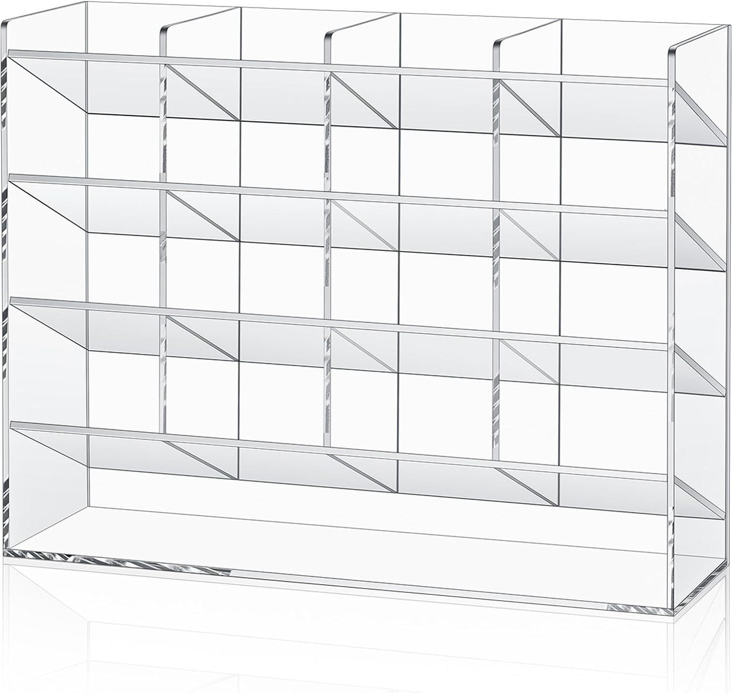 Organizador de bolígrafos acrílicos de almacenamiento para 200 marcadores, organizador vertical de rotuladores, soporte acrílico para escritorio de