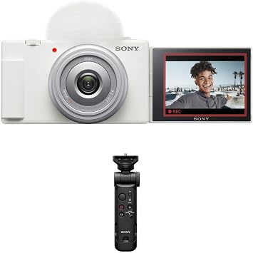 Sony ZV-1F Vlogging Camera with Vlogger Accessory Kit White