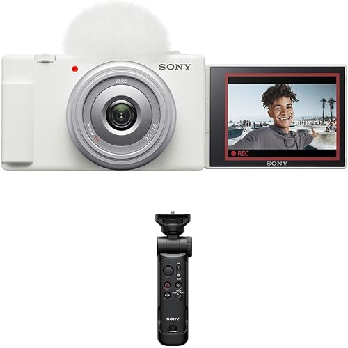 Sony ZV-1F Vlogging Camera with Vlogger Accessory Kit (White)