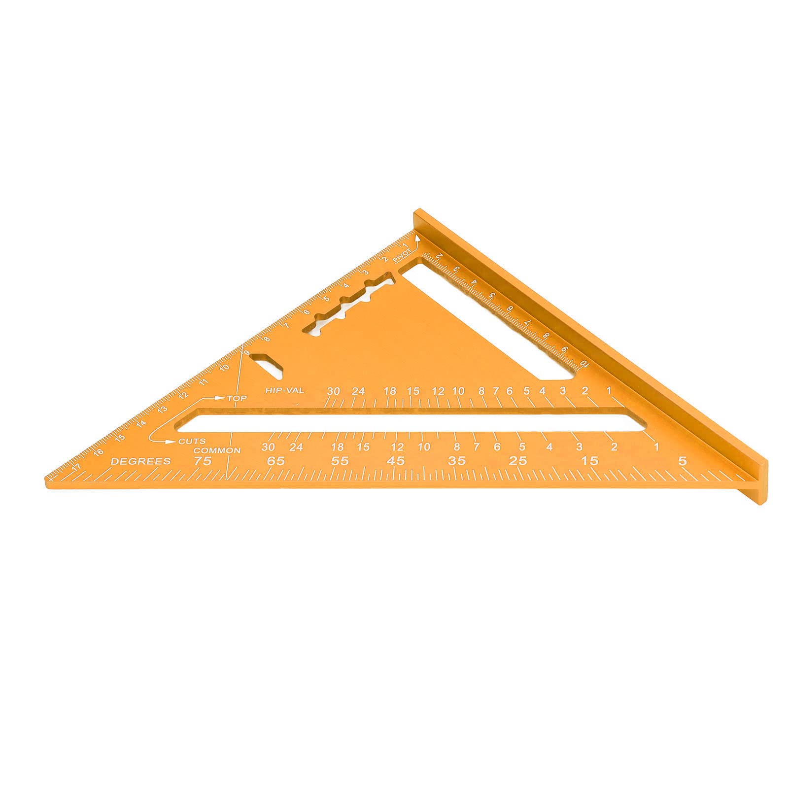 MRKU Triángulo para Trabajar la Madera, escuadra de aleación de Aluminio para Vigas, triángulo de Escala Transparente con Pintura electroforética.