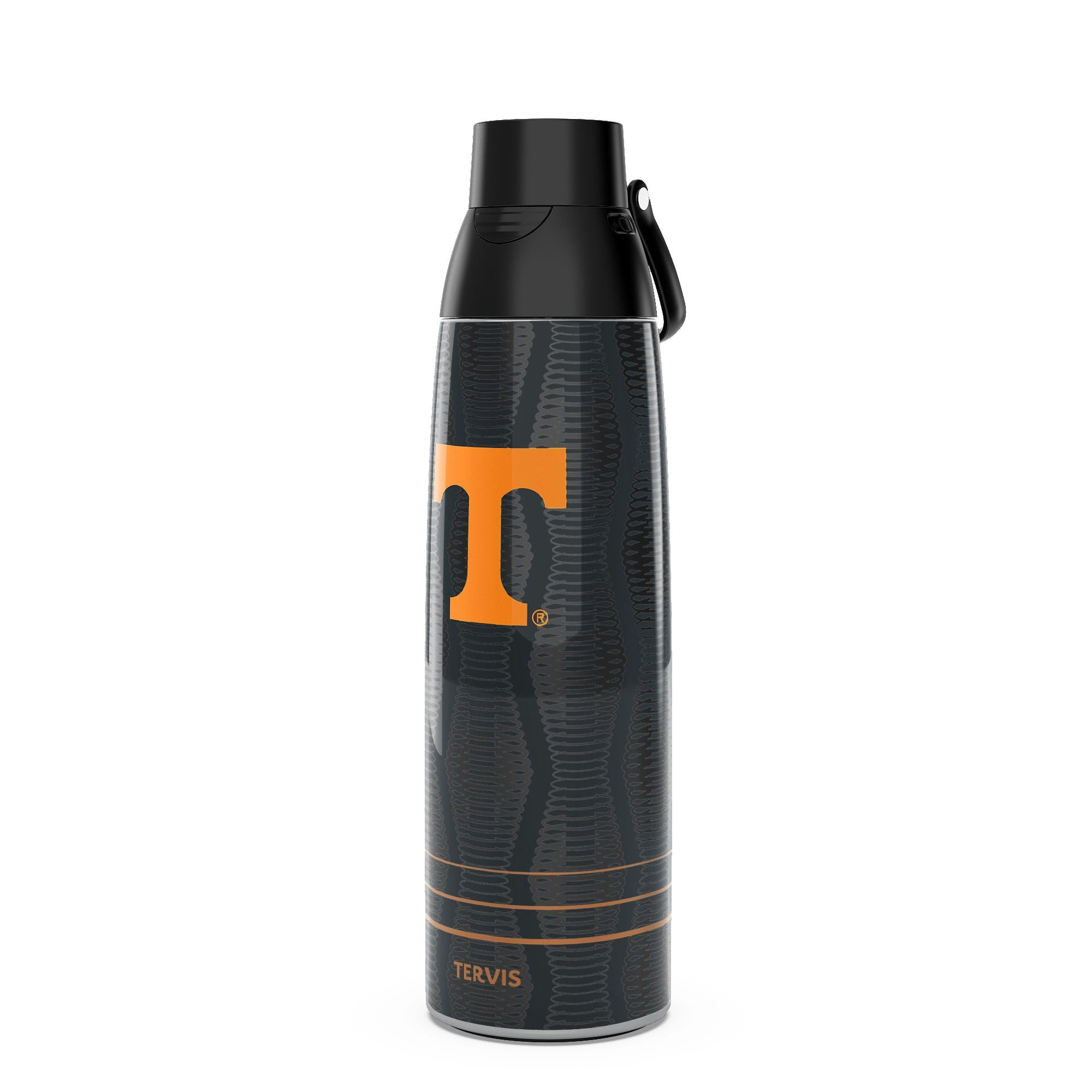 Tervis Venture Water Bottle Tennessee Volunteers - Full Speed Triple Insulated Tumbler Travel Cup Keeps Drinks Cold & Hot, 36oz, Stainless Steel