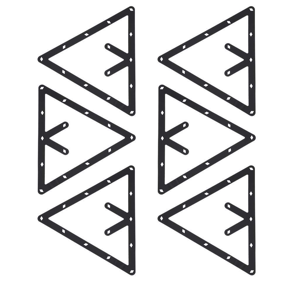 Triángulo Billar, Soporte Triangular 6 Unidades para Bolas de Billar, Accesorio Profesional para Taco de Billar, Rack de Billar para Jugadores en Hogar Bar Club y Torneos