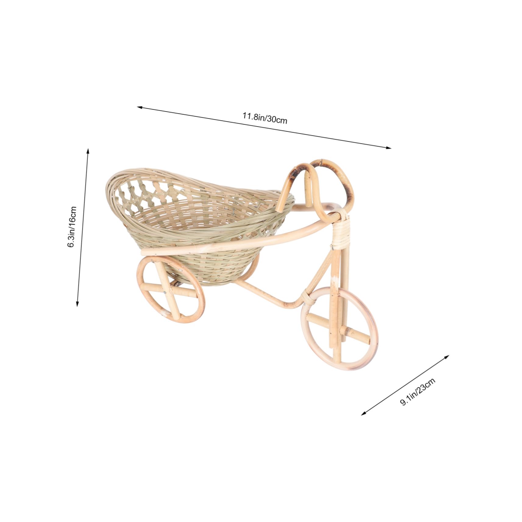 SOLUSTRE 1Pc Woven Storage Basket Versatile Food Serving Organizer for Fruits Vegetables Bread Decorative and Practical Design for Home Hot Pot and Food Stores Housewarming Present