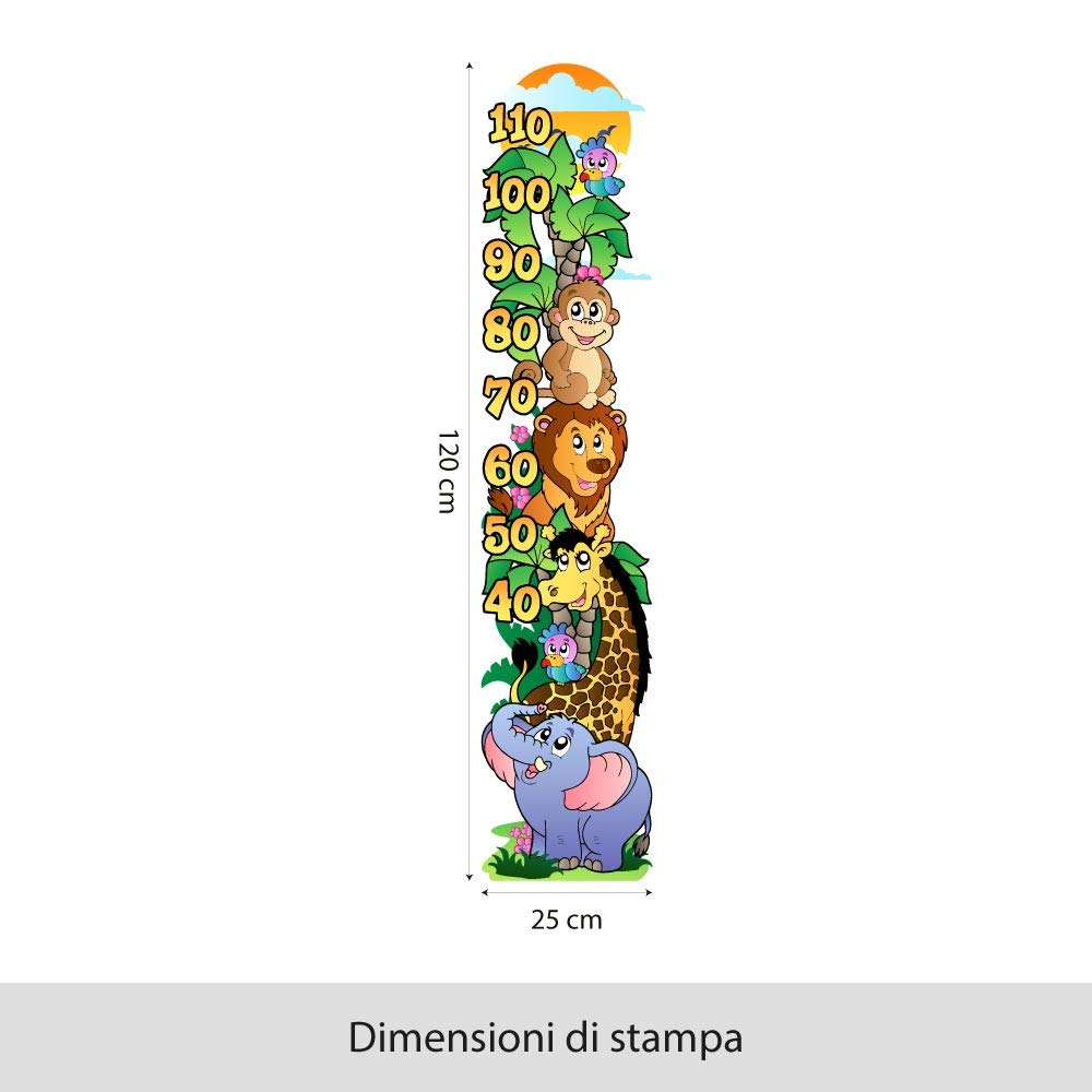 kina - UVB00344 Meters Children Wall Decoration in Transparent PVC Wall Stickers - Size 25x120, Model 17, 25x120 cm - Image 2