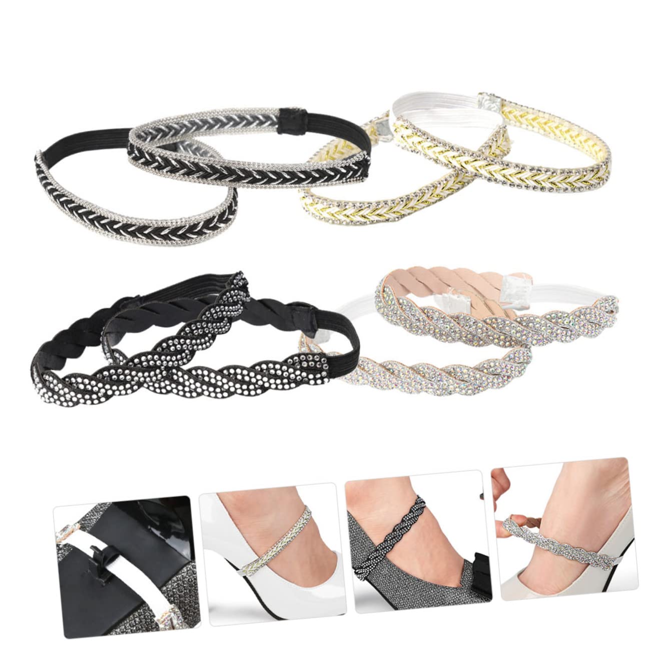 Healeved Shoebelts 20 Paar Anti-drop-schnürsenkel Spitzenbänder Für Fußballschuhe Dehnbare Schnürsenkel Schnallenverlängerung Abnehmbare Schuhriemen Fussballschuhe Hoher Absatz Leder Fräulein