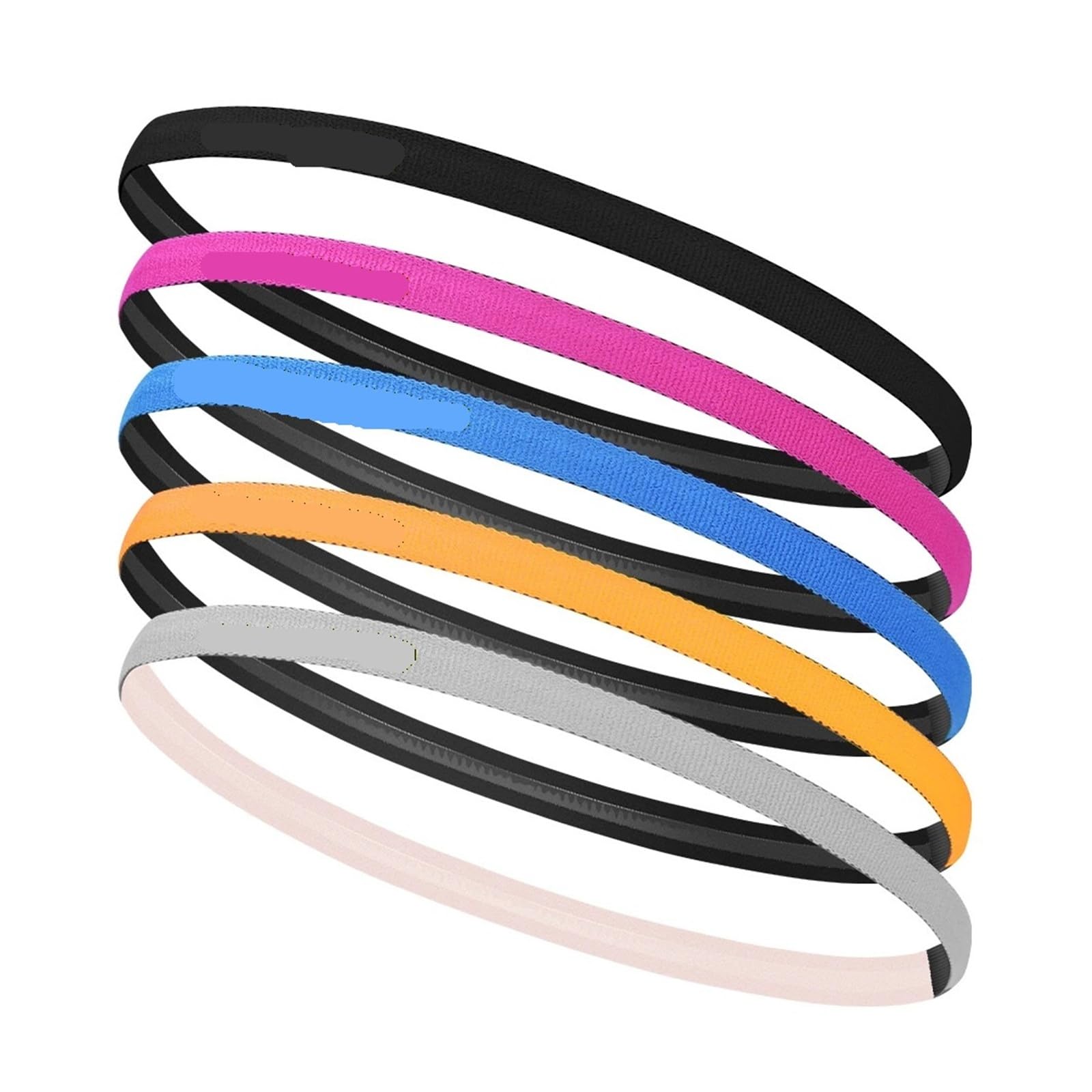 2 uds Diadema Deportiva Antideslizante Cinta for el Pelo for Ciclismo Silicona elástica
