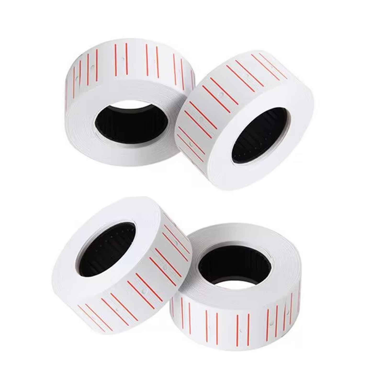 4 Rolls White Price Label Labeling 22mm x 12mm 2,000 Stickers Pricemarking Tags, Paper Pricing Labels Fits Many Pricing Labellers