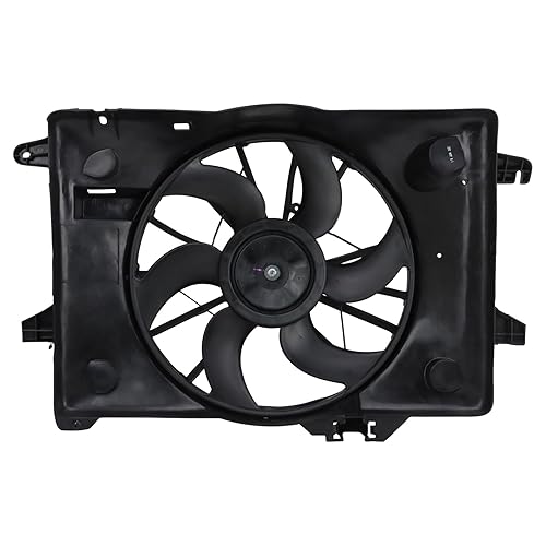 Vista 659 de TRQ Conjunto de ventilador de refrigeración dual compatible con Infiniti EX35 2009 FX35 FX50 2007-2008 G35 2008-2013 G37 2012-2013 M35h 2014-2015