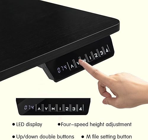 Miniatura 4 de QQKGS - Mesa de muebles de interior para interiores, oficina, juegos de computadora, escritorio de estudio, mesa de juegos para computadora,