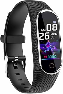 BUBELS Bluetooth Smart Color Touching Screen Bracelet Watch - Synchronization Heart Rate Call SMS Reminder Sleep Sports IP67 New Smart Bracelet Sports Fitness Smart Bracelet for Men Women