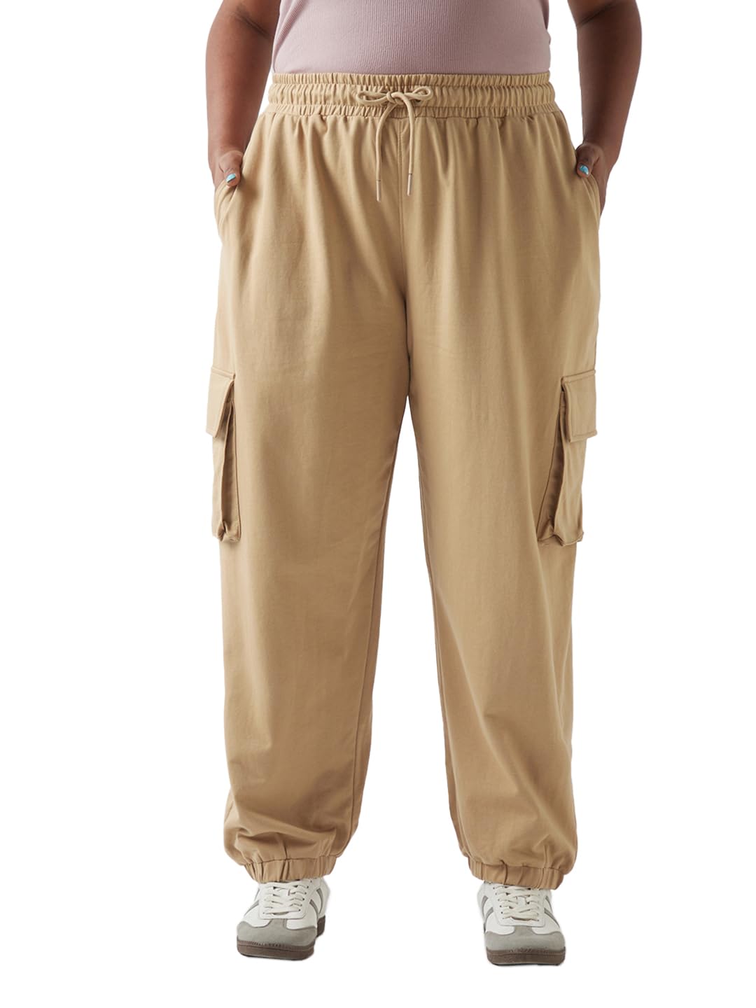 Women's Loose Mid Rise Joggers-image-27
