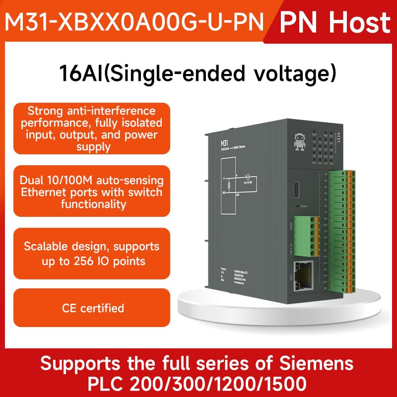 Módulo IO remoto Profinet para solucionar la conversión a Modbus RTU con 16AI 7