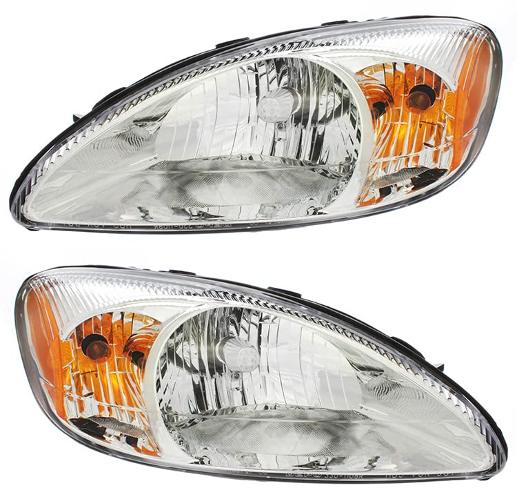 For Ford Taurus Headlights Lamps Set 2000 2001 2002 2003 2004 2005 2006 2007 Halogen Driver and Passenger Side