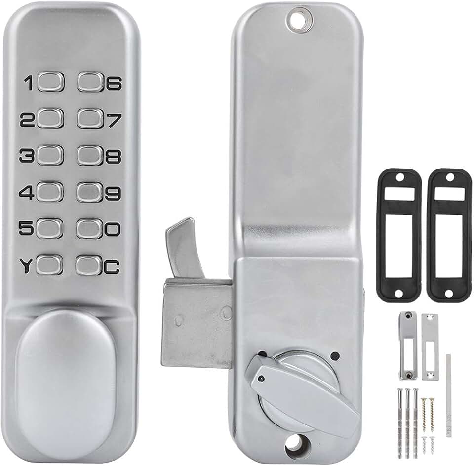 keyless sliding glass door lock