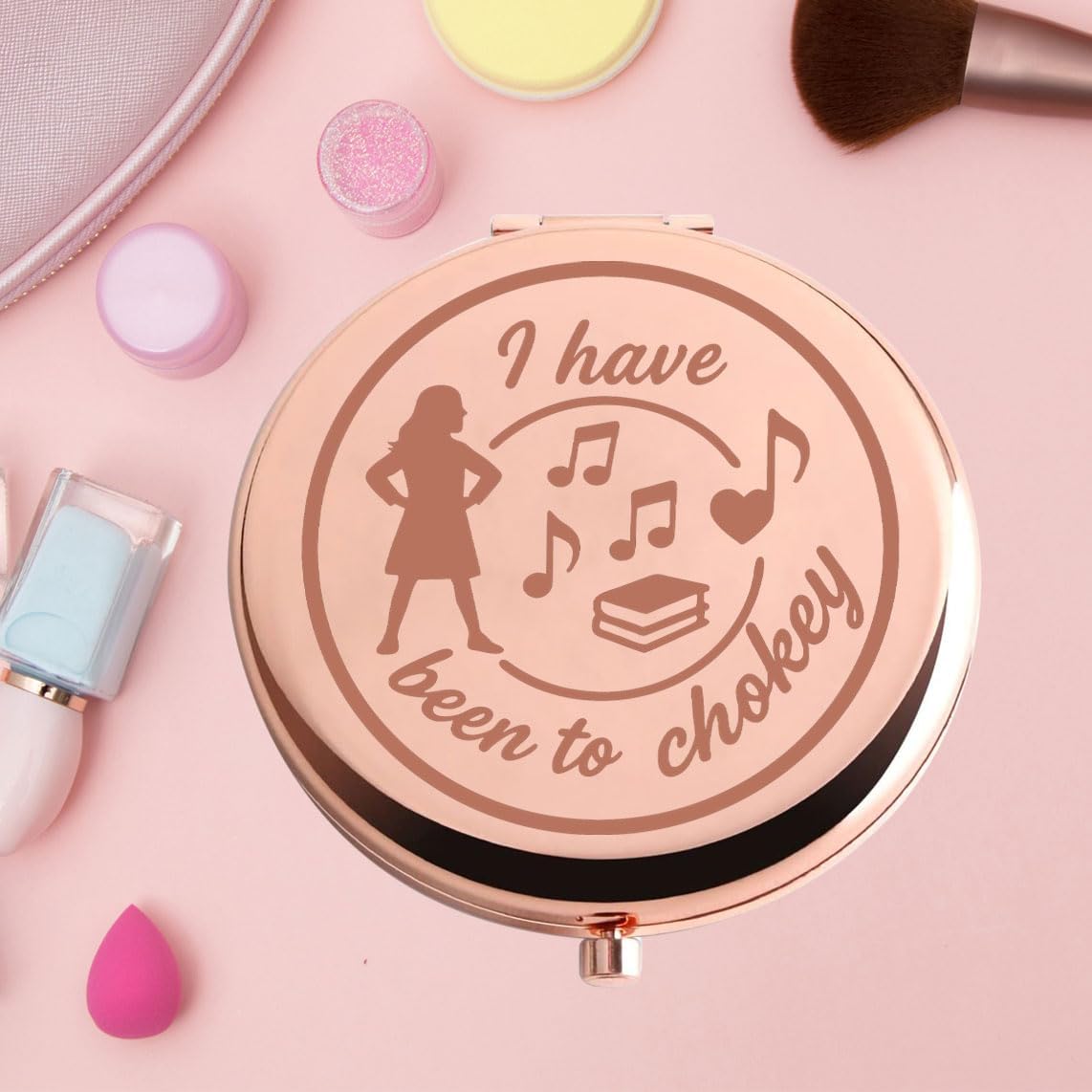 KEYCHIN Wormwood Musical Pocket Mirror Miss Honey Fans Gifts I Have Been to Chokey Lavender Musical Compact Makeup Mirror (to Chokey-RG) - Image 7
