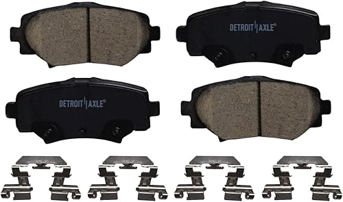 Miniatura 14 de Detroit Axle - Pastillas de Freno Delantero para Ford Fusion Lincoln MKZ Zephyr Mercury Milan Mazda 6, Pastillas de Freno Cerámica Reemplazo