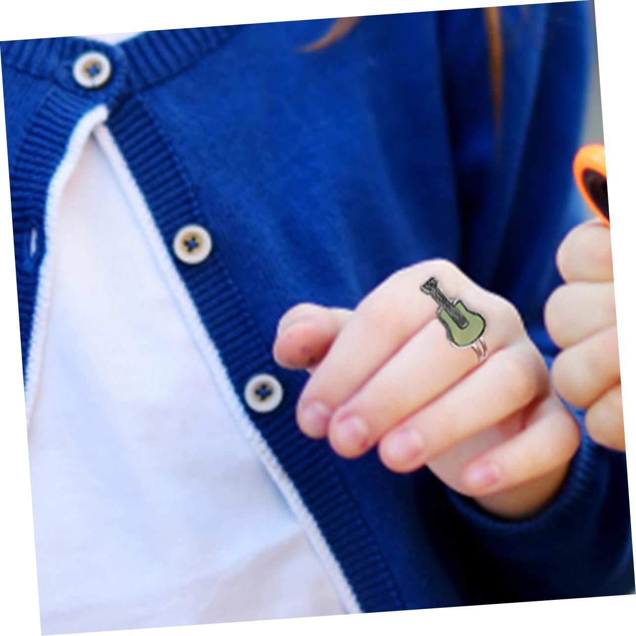 Czujnik biżuterii dziecięcej Emotion Dragonfly Youth Rings Obrotowy pierścień kontroli nastroju Epoksyd