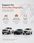ANCEL DS100 OBD2 Scanner Auto VIN Diagnostic Tool with Resets Service | ABS Bleeding, BMS/Oil reset; Lifetime free updates; Friendly guided operation; Online technical support; Protective case