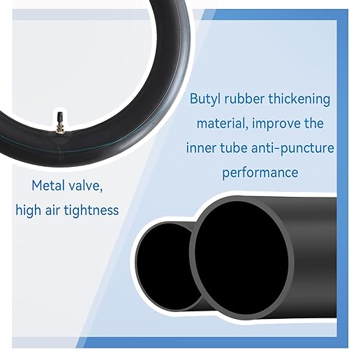 Miniatura 6 de Paquete de 2 tubos de motocross 3.00-17 8090-17 90100-17 3.00x17 tubos interiores de repuesto para mini bicicletas Pit Motocicletas todoterreno y más