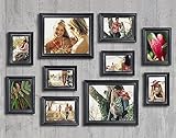10 Piece Picture Frame Set, Photo Frames Set - Matte Black