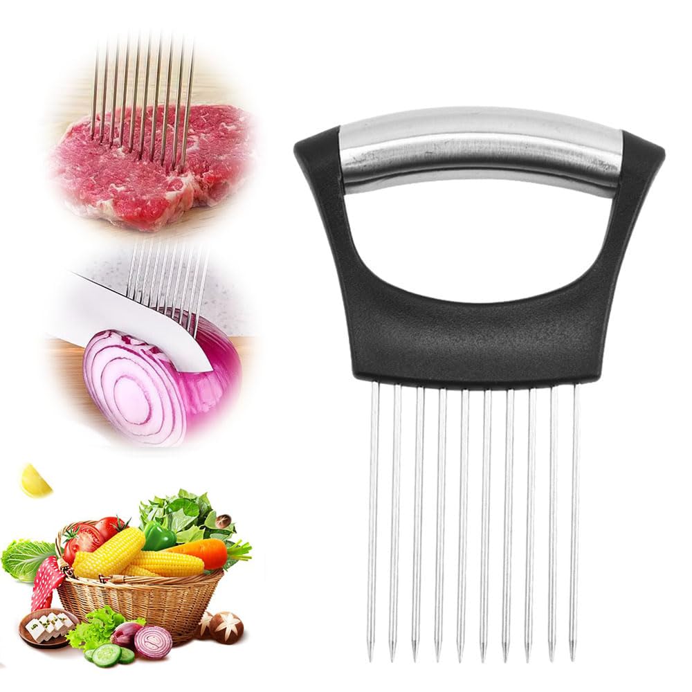 Zwiebelhalter Aus Edelstahl Zum Schneiden Zwiebelschneider zwiebelhalter-aus-edelstahl-zum-schneiden-zwiebelschneider