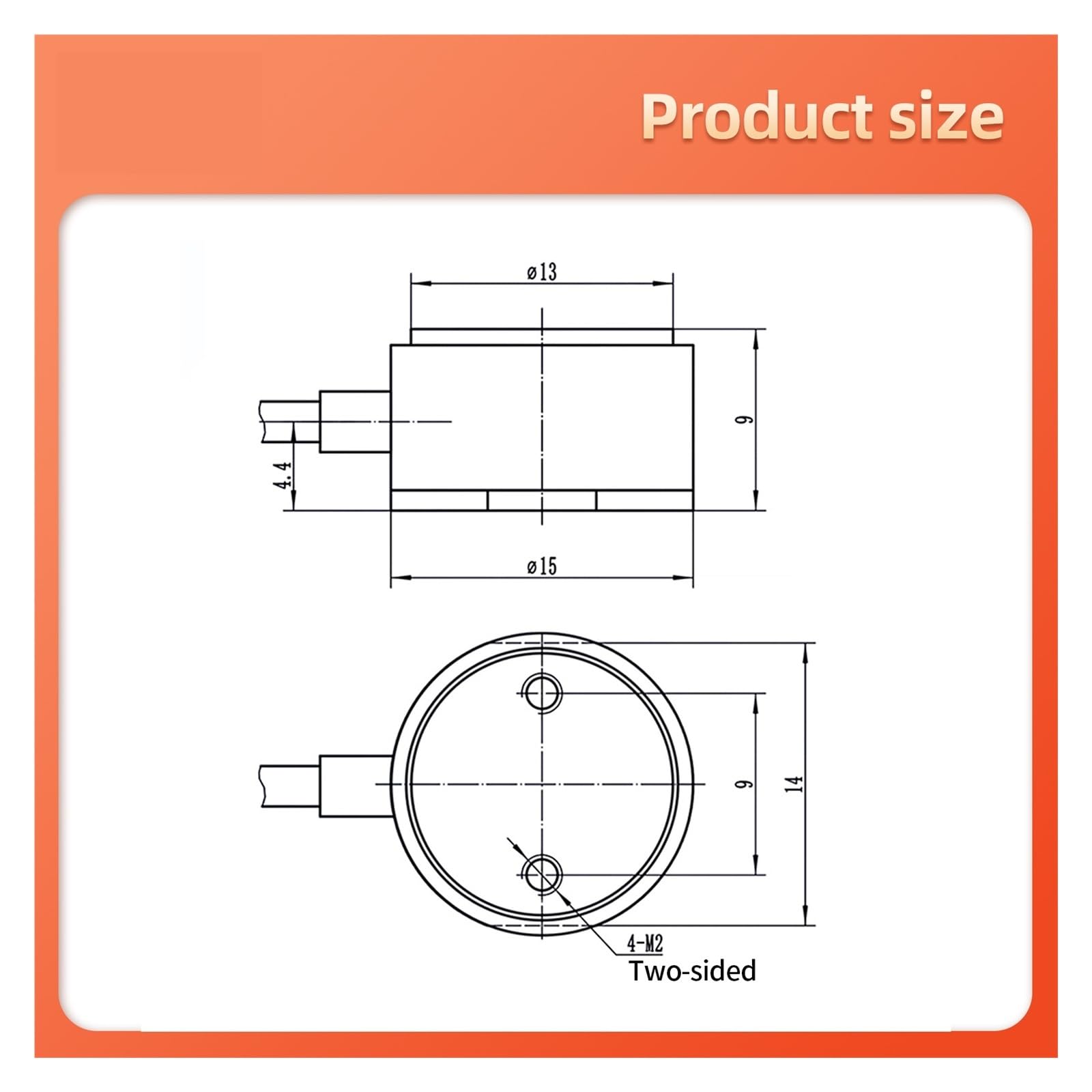 5 kg-50 kg Einzelpunkt-Wägezelle mit Verstärker-Sender, industriell, wasserdicht, Kraft-Gewichtssensor mit digitalem Ausgang, IP65 um Kraft zu messen(5KG)