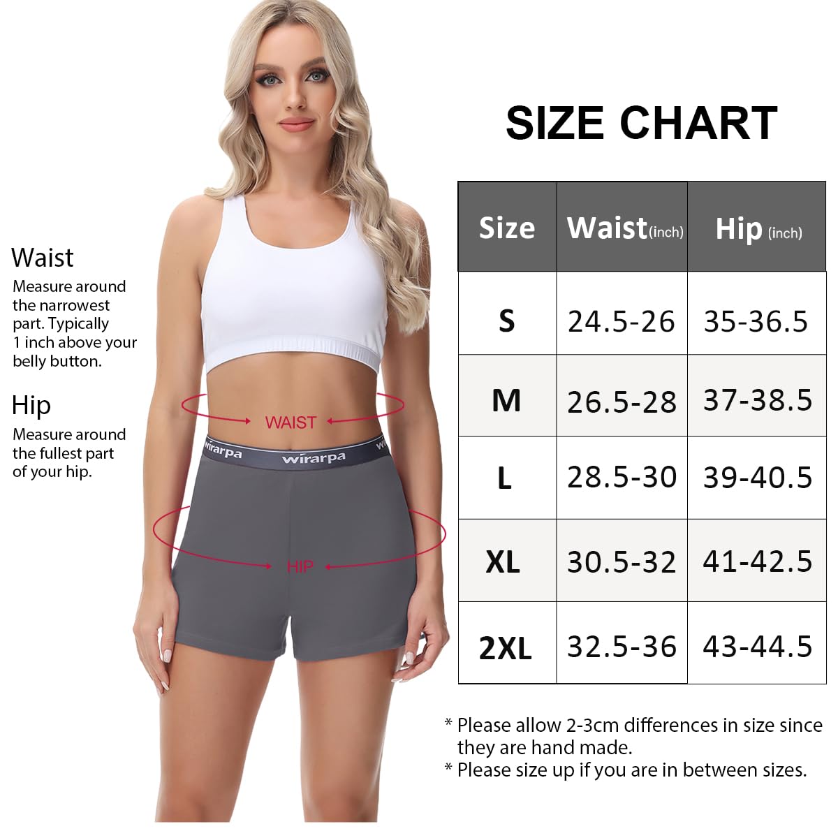 wirarpa Damskie bawełniane spodenki do spania Comfywear Lounge piżamy szorty 3-pak