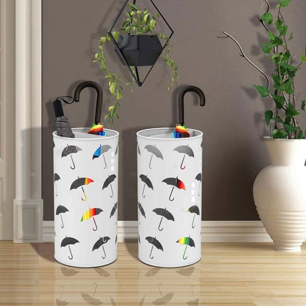 Umbrella Stand， Floor Hotel Lobby Multifunctional Storage Rack Commercial Umbrella Bucket Large Capacity Umbrella Rack(Orange)