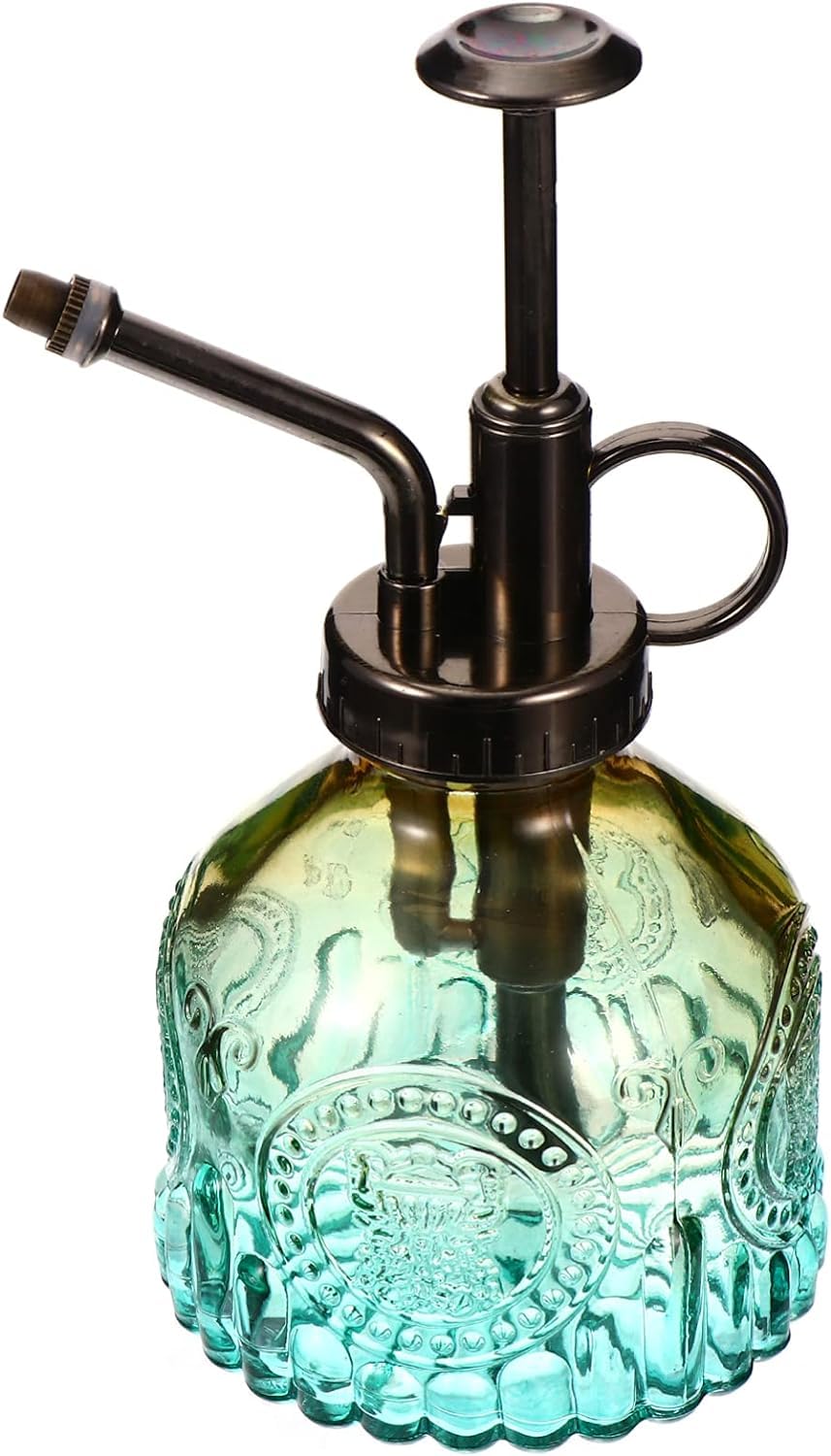 Plant Mister-Sprühflasche, Glas-Wasserflasche, Glas-Pflanzennebel, Vintage-Pflanzenspritzer, Sukkulenten-Bewässerungssprühflasche mit schwarzer Pumpe, braune Sukkulenten ( Color : Gradient Color )