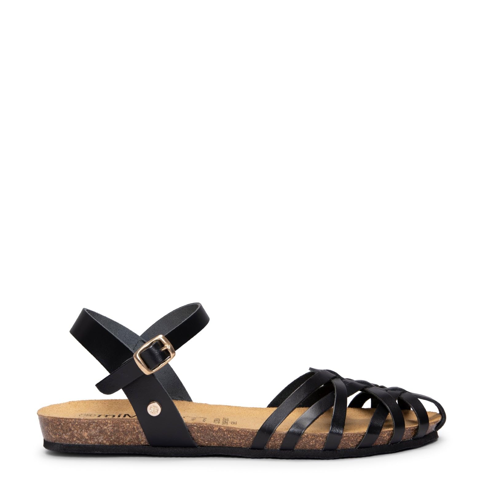 miMaO.Sandalias planas de tiras y plantilla de gel. Hecho en España