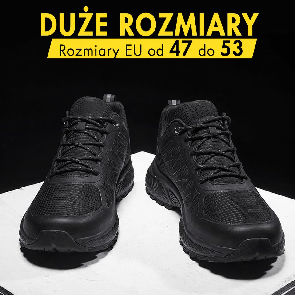 Hawkwell Męskie Buty do Biegania w Terenie Trailowe Outdoorowe Duże Rozmiary 47-53