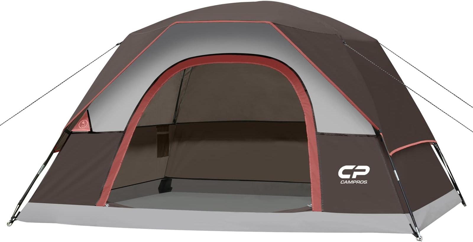 CAMPROS CP Tent 4 Person Camping Tents, Weatherproof Family Dome Tent with Rainfly, Large Mesh Windows, Wider Door, Easy Setup, Portable with Carry Bag