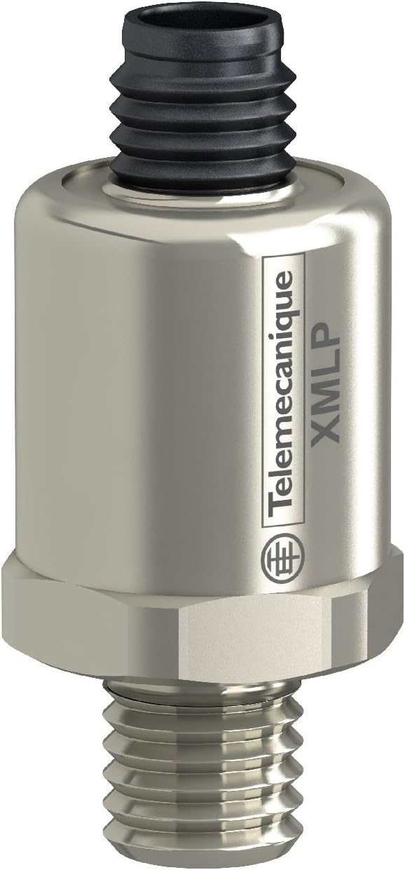XMLP100PD230 Pressure Sensor Transmitter, 0-100 psi Gauge Range, M12 Electrical Connection, 4-20 mA Analog Output, 1/4"-18" NPT Male Connection